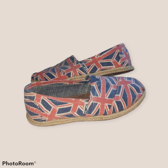 Tom's slip ons in rare Union Jack textile - Picture 3 of 10